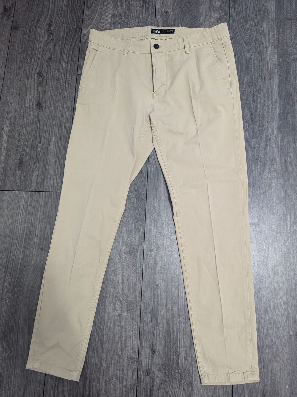 Zara Men Light Beige Chino Trousers